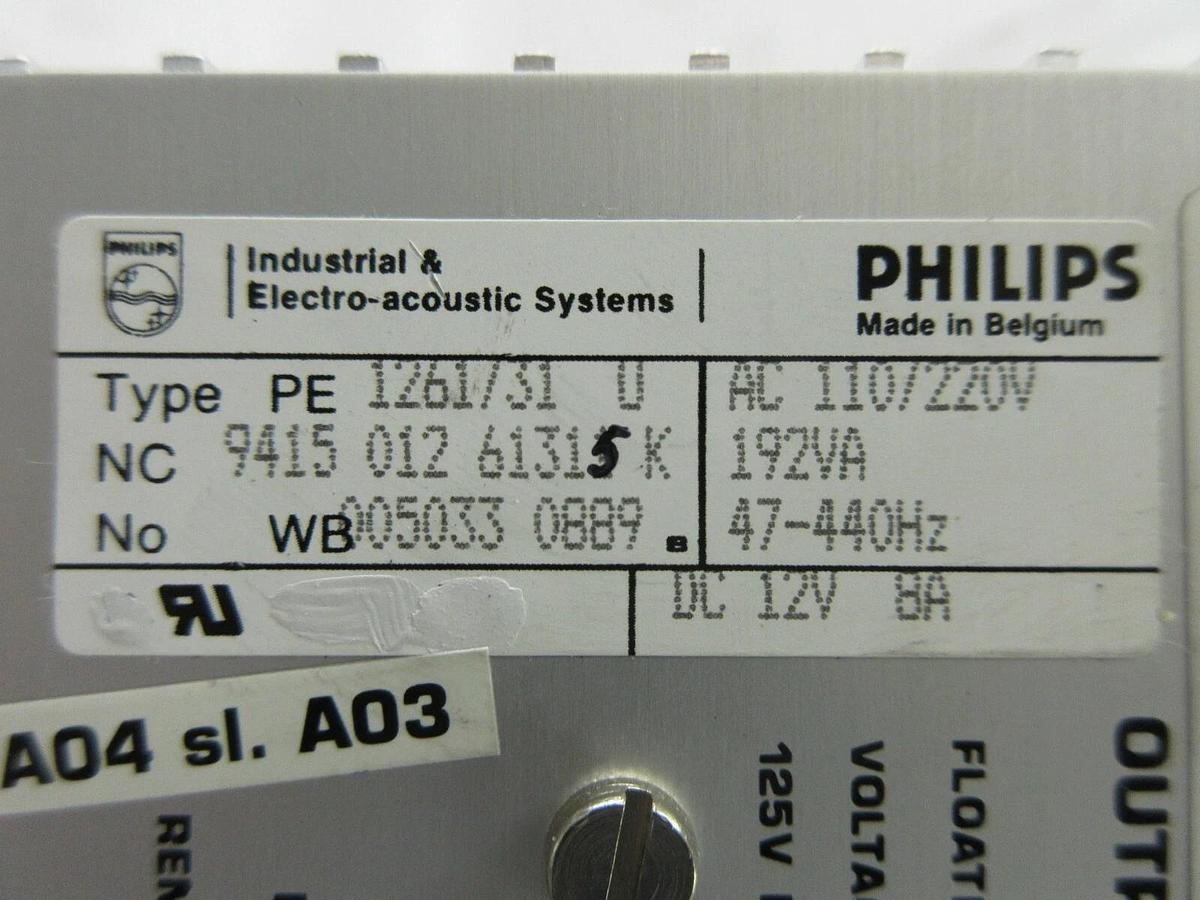 Used Philips 9415 012 61315 K Power Supply PCB Card ASML 4022.428.15841 PAS Used