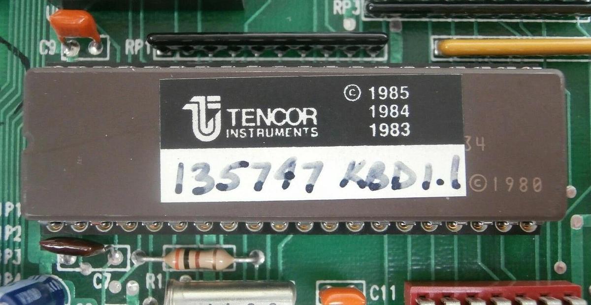 Used Tencor Instruments Keypad and Track Ball Panel Assembly Surfscan 7000 Working