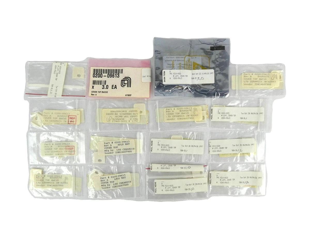 Used AMAT Applied Materials 0200-09613 Cover Top BWCVD Reseller Lot of 16 Working