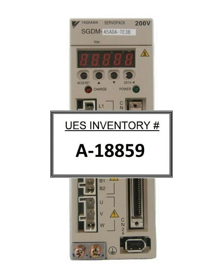 Used Yaskawa Electric SGDM-A5ADA-TE3B Servo Driver SERVOPACK TEL Lithius Working