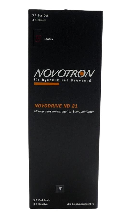 Used Novotron ND21-5610KS-011-00 Digital Servo Drive NOVODRIVE ND 21 Working Surplus