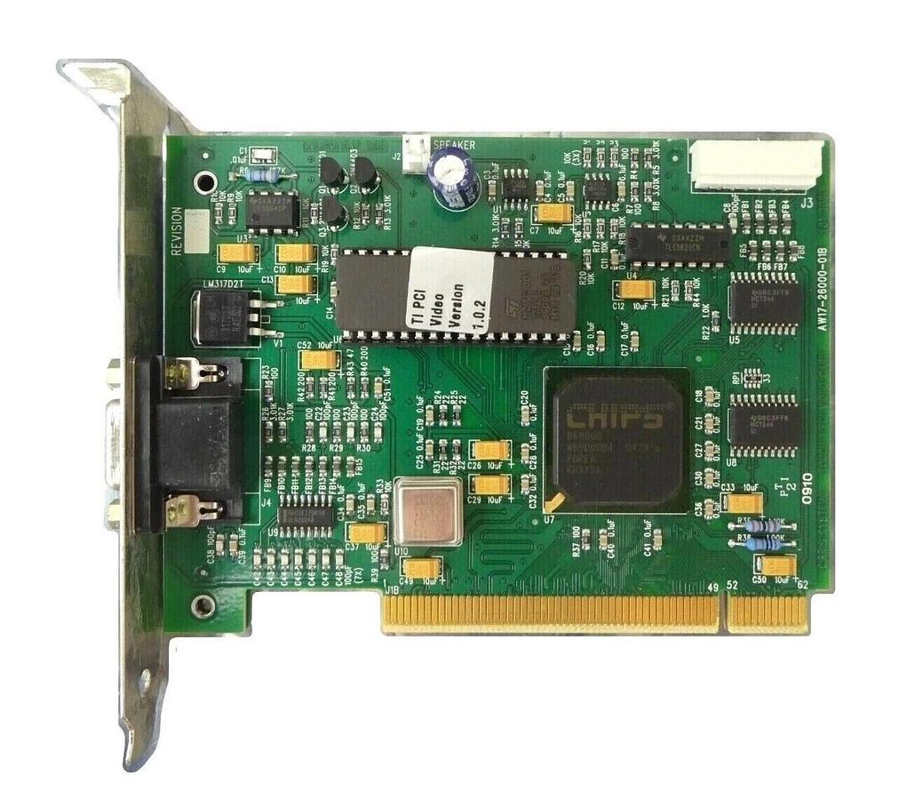 Used Cirris Systems 17-26000-01B Touch 1 PCI Video PCB Card 1000V 1500V Working Spare