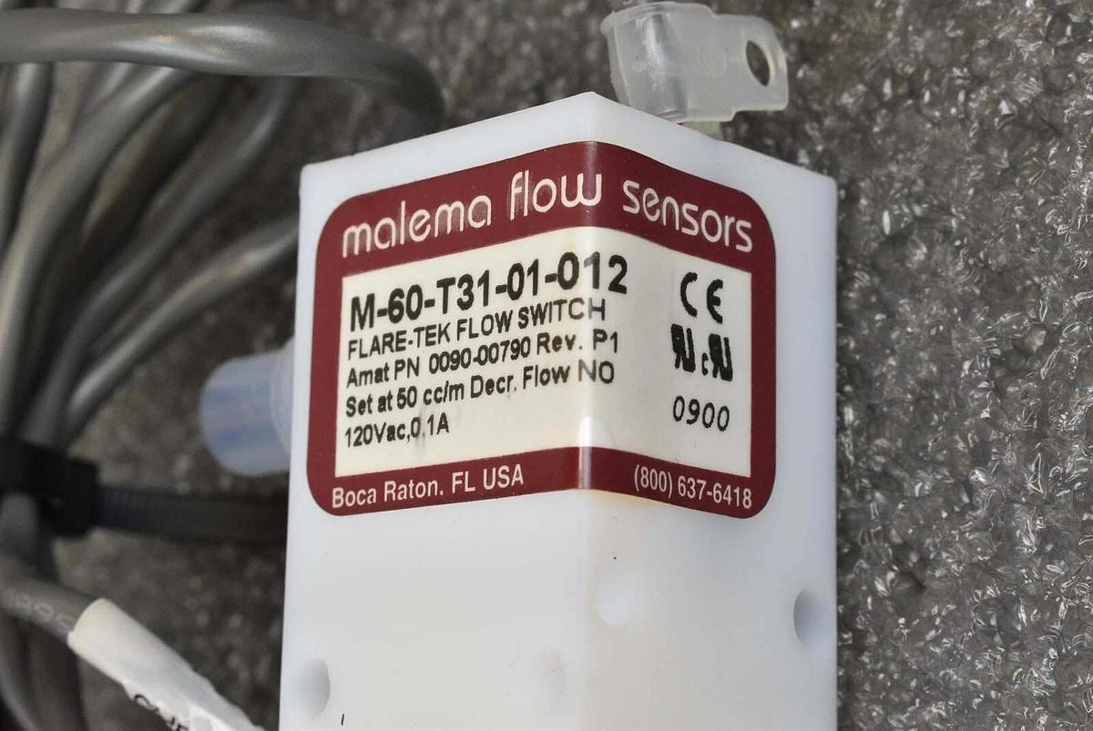 Used Applied Materials 0090-00790 Flare-Tek Flow Switch