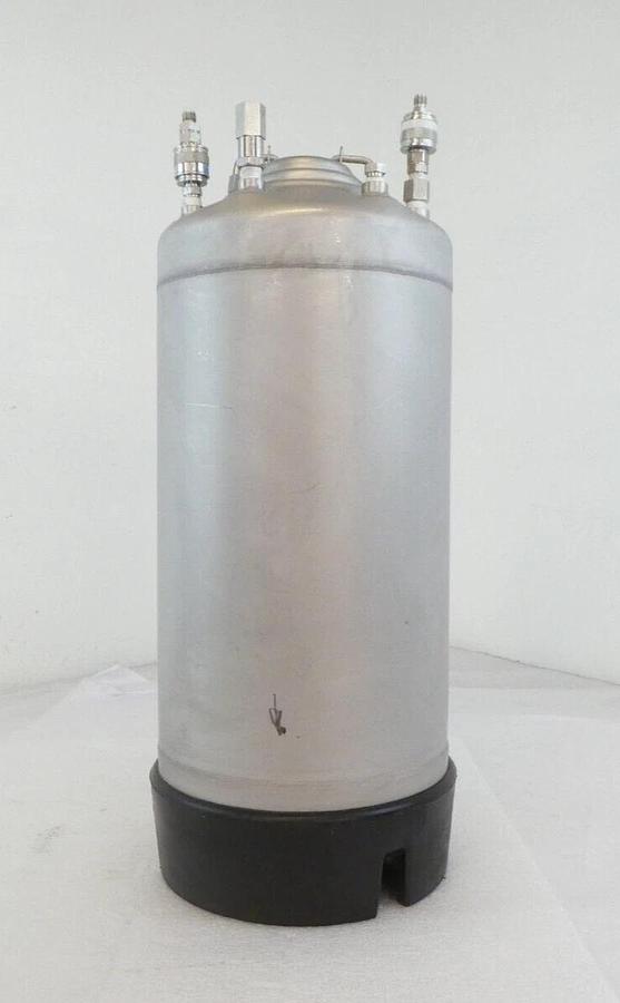 Used Alloy Products 72 20L 5G Photoresist Developer Stainless Tank Lot of 2 Working