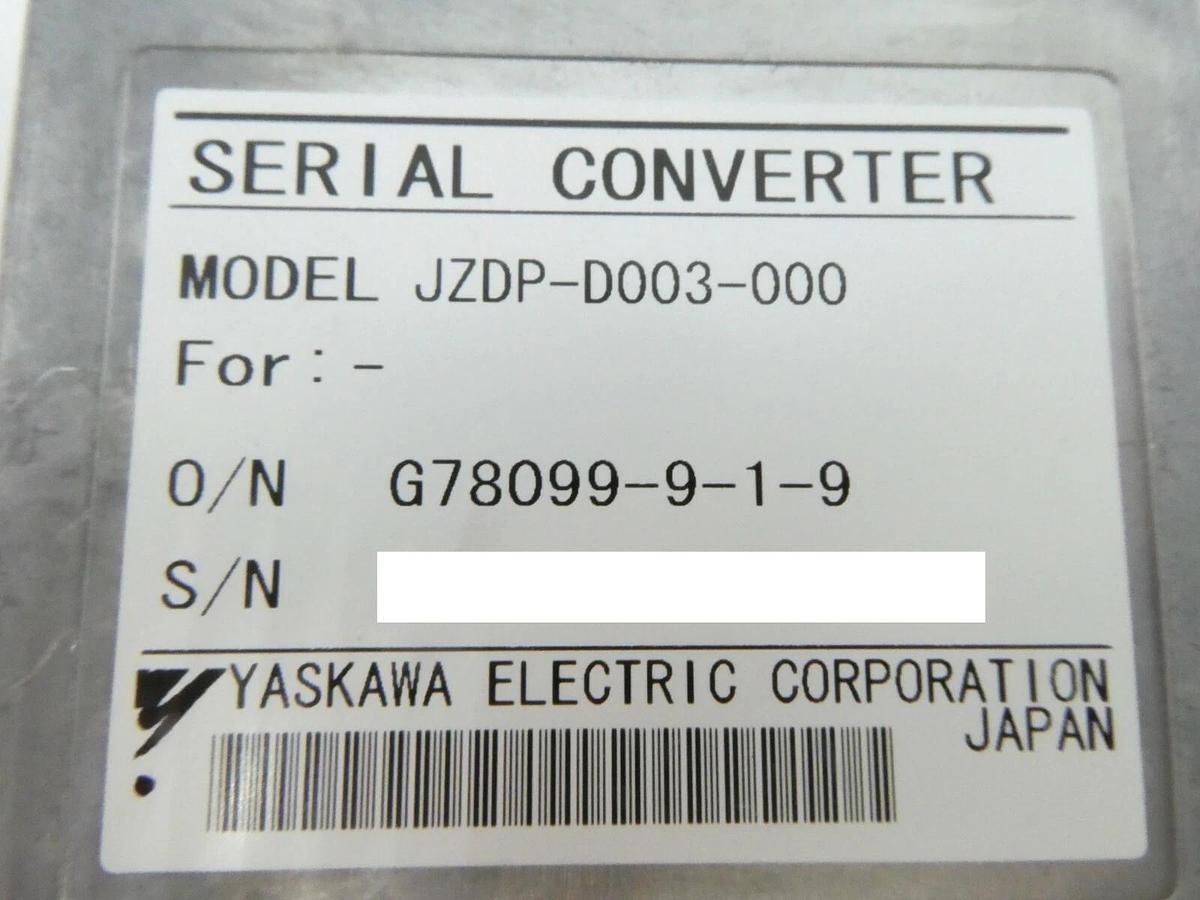 Used Yaskawa JZDP-D003-000 Serial Converter G78099-9-1-9 Nikon NSR-S610C Working