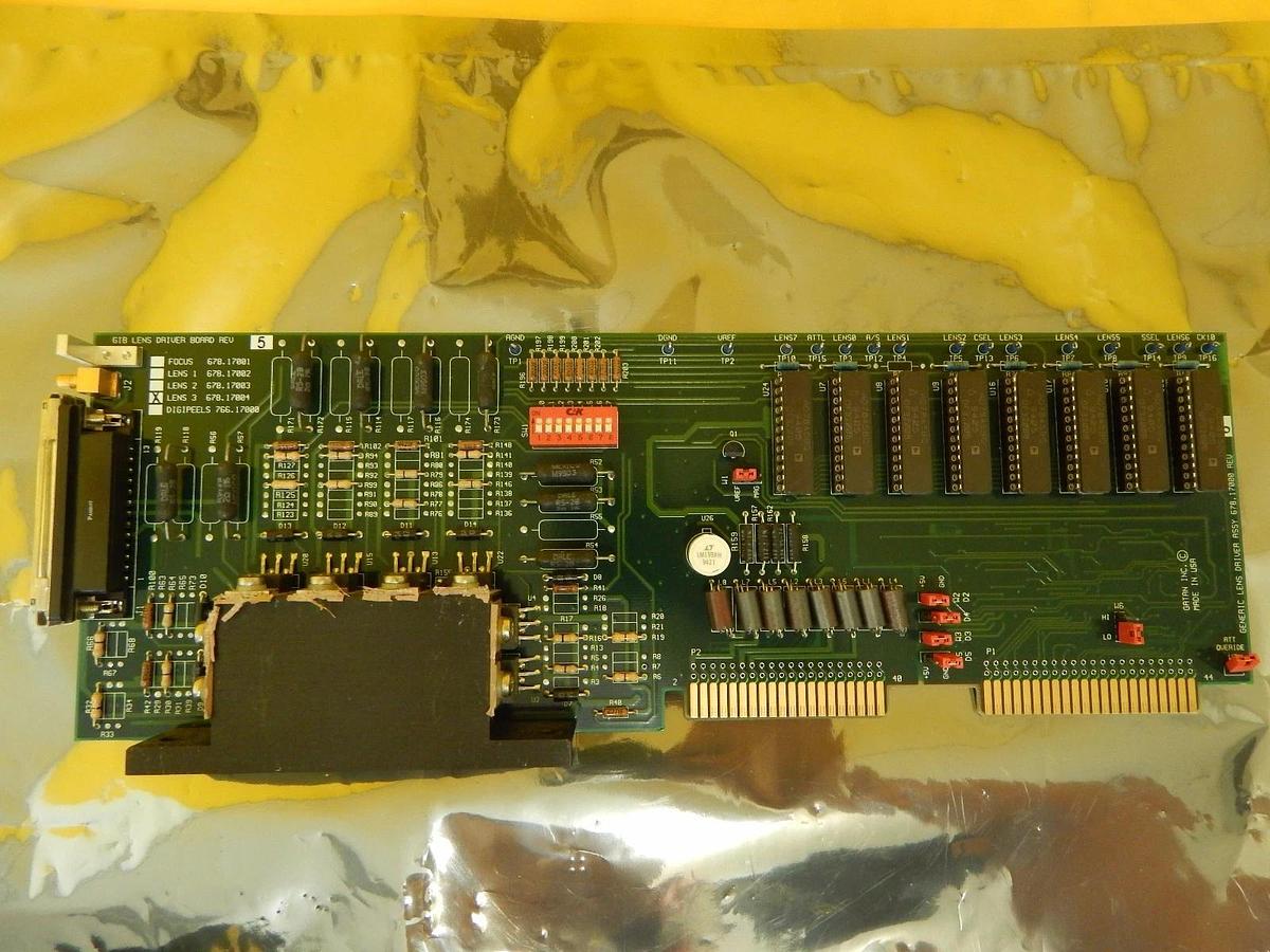 Used Gatan 678-17004 GIB Lens Driver LENS 3 PCB Card Rev. 5 JEOL JEM-2010F Used