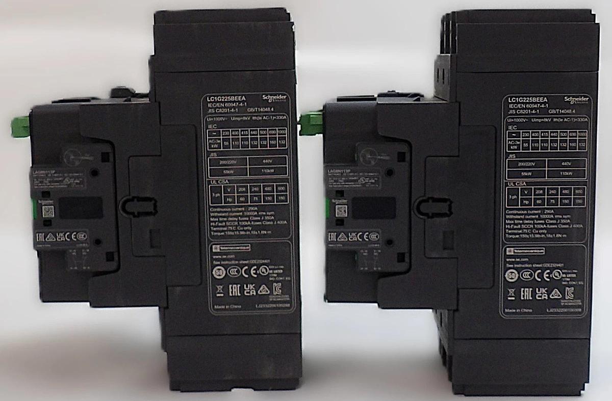 Schneider Electric LC1G225BEEA Contactor LC1G TeSys Deca Series Lot of 2 New