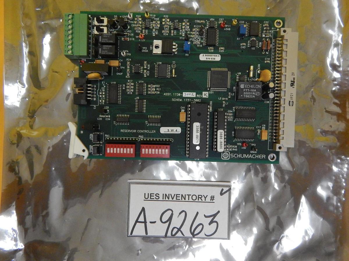 Used Schumacher 1730-3002 Reservoir Controller PCB Card S0000164-3 Used Working