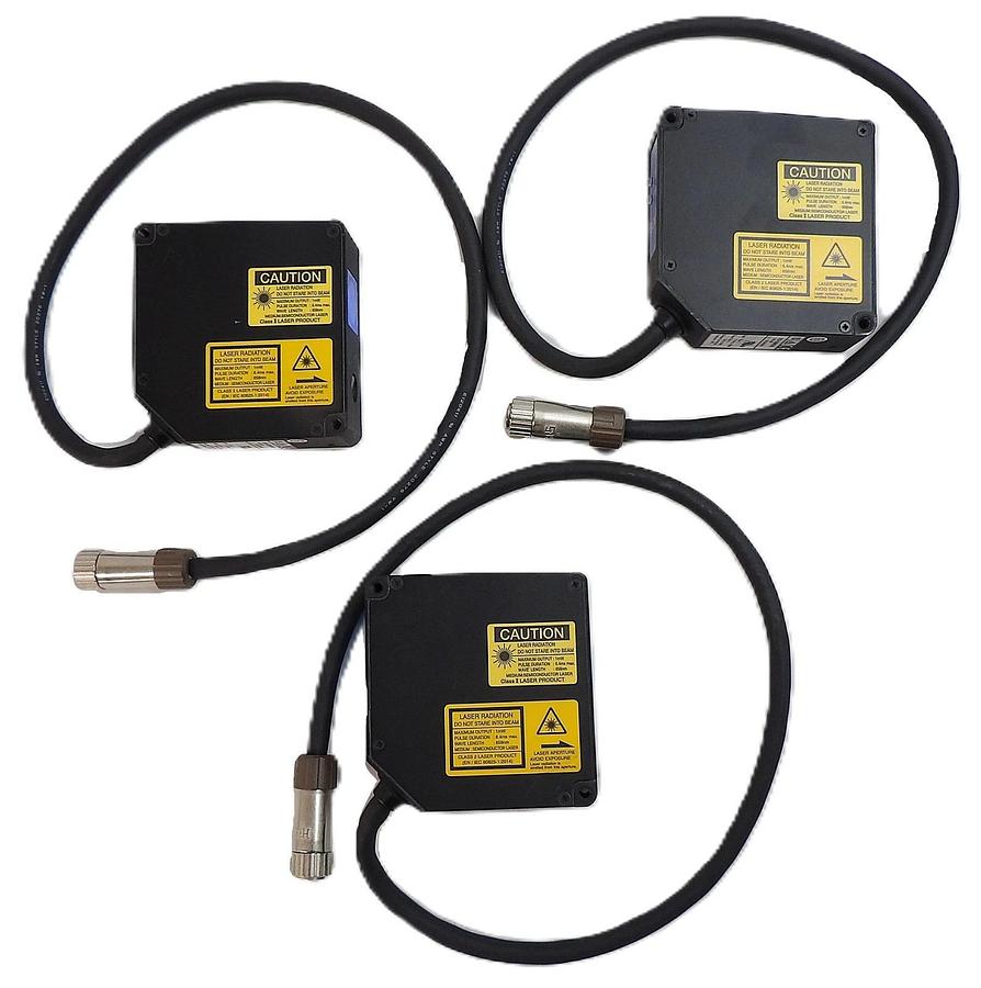Used Sick 005-350W100 Displacement Measurement Sensor Lot of 3 Working