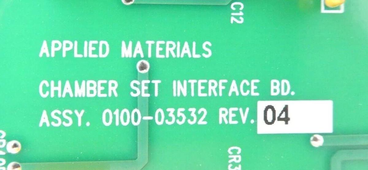 Used AMAT Applied Materials 0100-03532 Chamber Set Interface PCB Card No Tabs Surplus