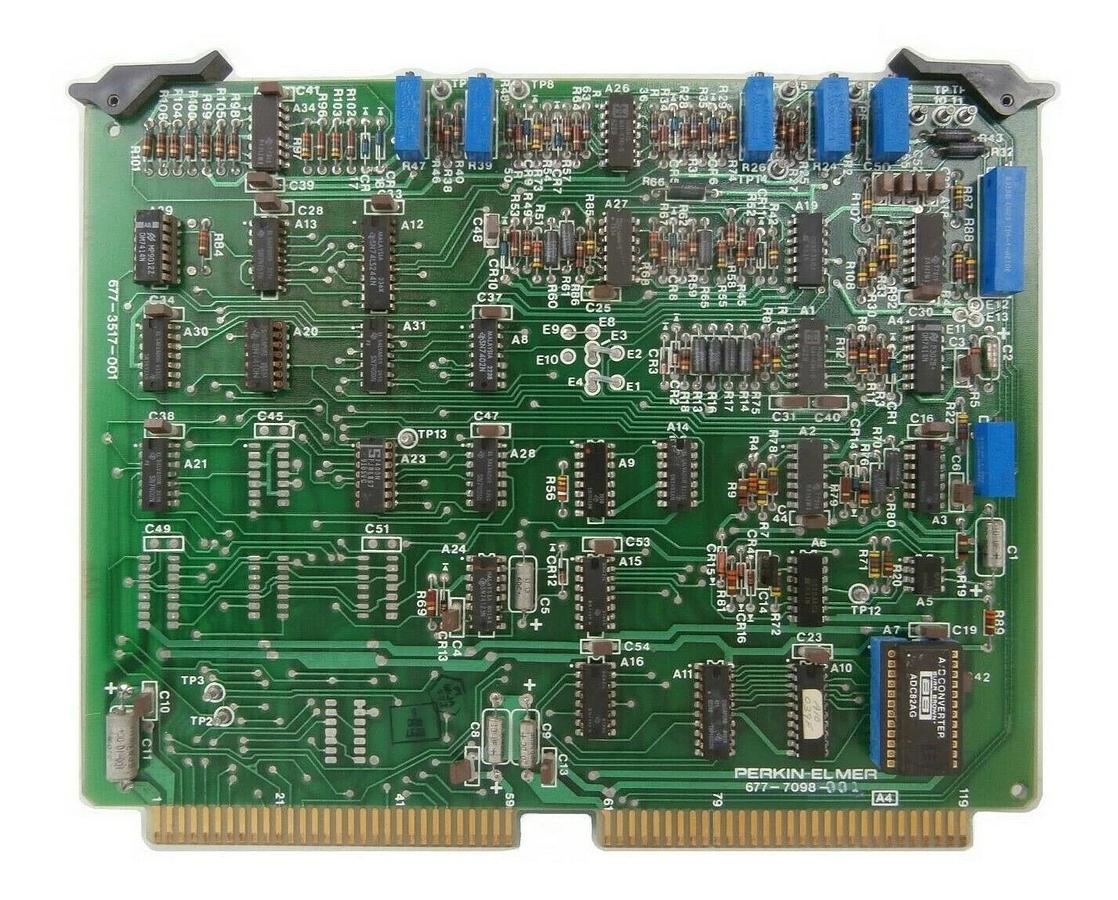 Used Perkin-Elmer 677-7098-001 A/D Converter PCB Card 677-3517-001 Untested As-Is