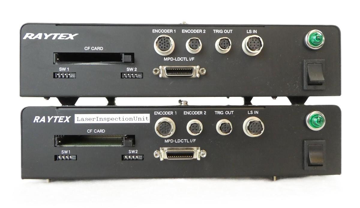 Used Raytex PD-2000 Laser Inspection Encoder Unit Lot of 2 PD-2001-A RXP-1200 Working