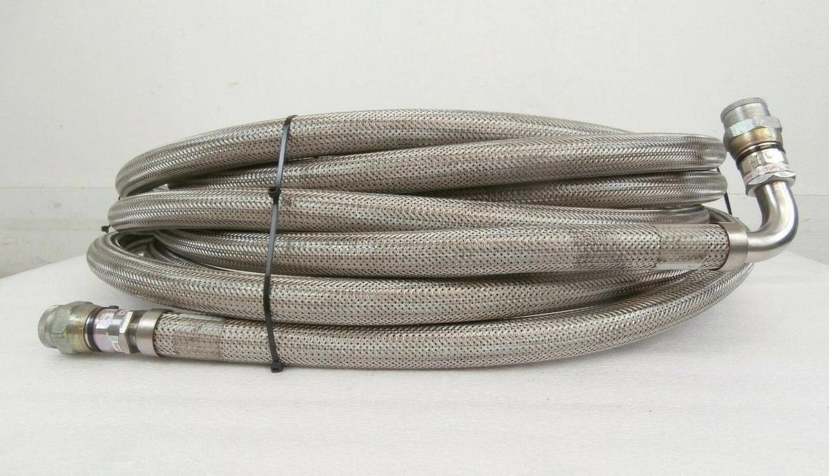 Used CTI-Cryogenics 8043339G600 Cryopump Return CryoLine 50' AMAT 3400-00059 Working