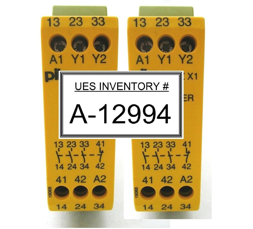 Used Pilz 774300 Safety Relay DIN Mount PNOZ X1 Reseller Lot of 2 Used Working