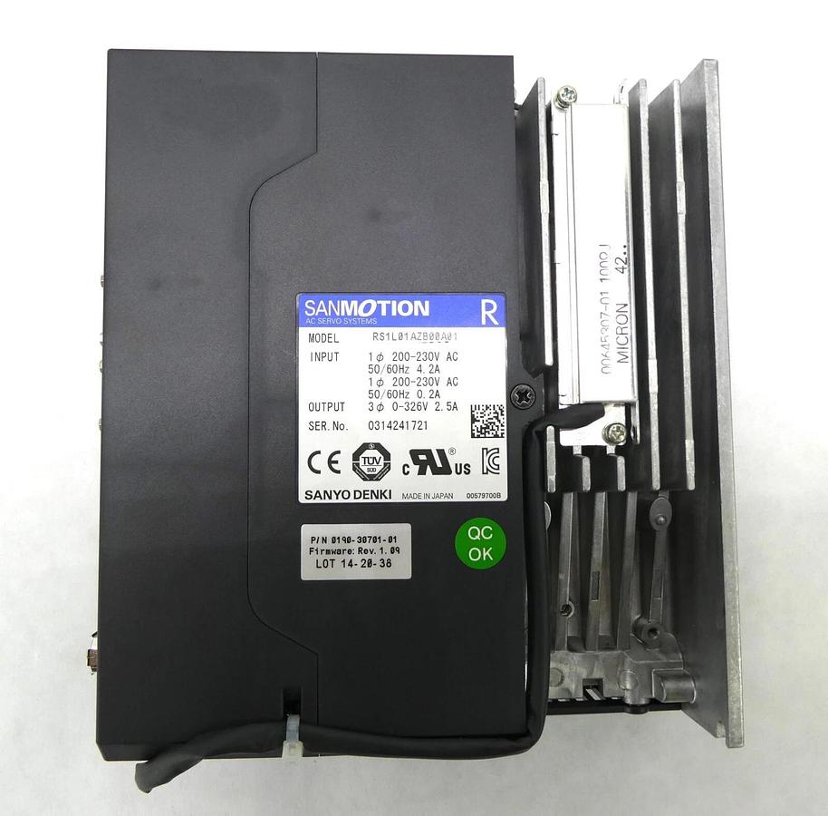 Used Sanyo Denki RS1L01AZB00A01 Servo Drive SANMOTION R Reseller Lot of 2 Working