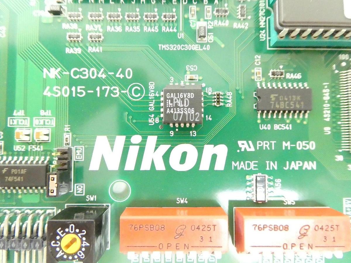 Used Nikon 4S015-173-Ⓒ CPU Processor PCB Card NK-C304-40 NSR Needs Capacitor As-Is