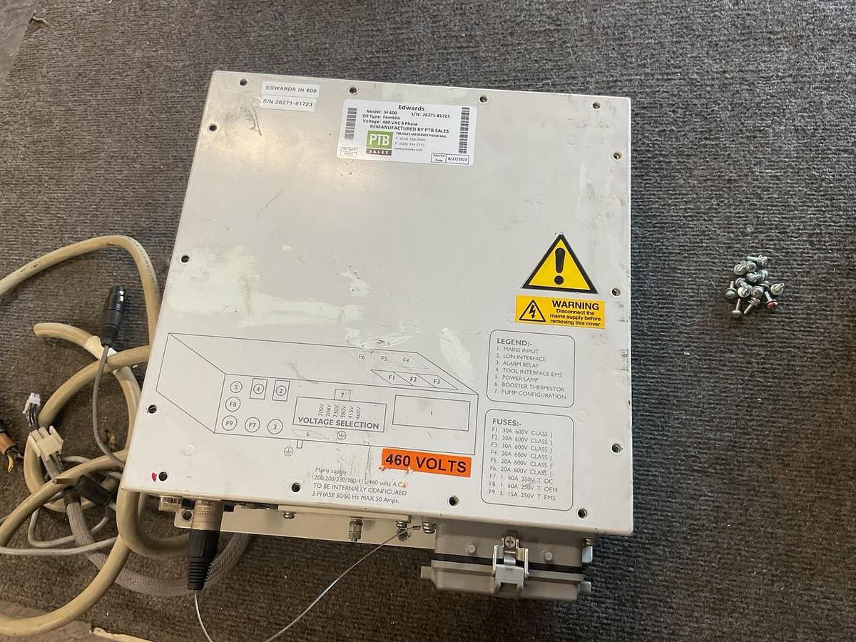 Used Edwards D37410212 iH iL Vacuum Pump Standard Control Module Working Surplus