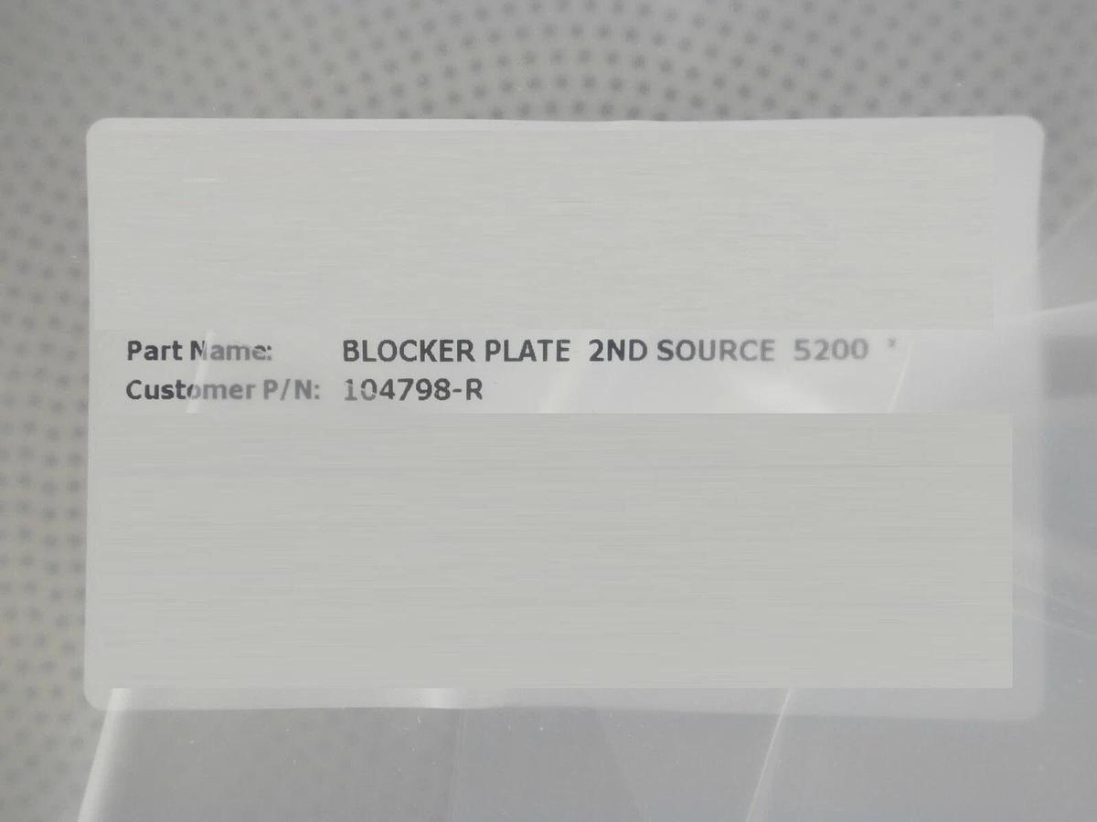 Refurbished AMAT Applied Materials Kit 5200 RPS CVD Faceplate Blocker Plate 8" Refurbished