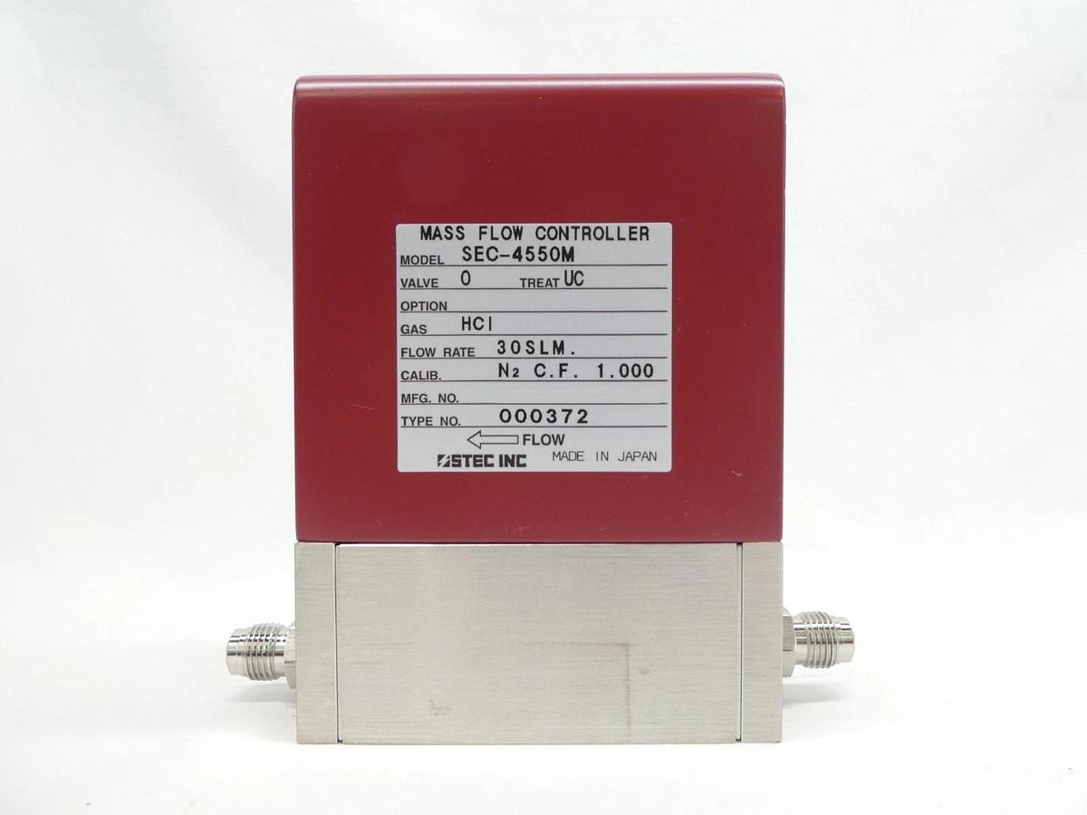 Used STEC SEC-4550M Mass Flow Controller 30 SLM HCl Reseller Lot of 7 Working
