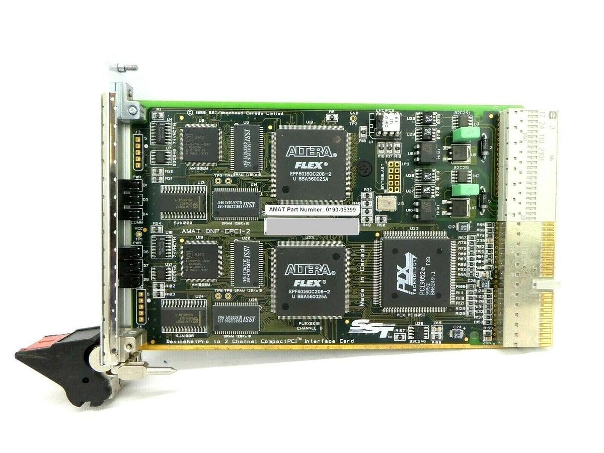 Used SST Woodhead AMAT-DNP-CPCI-2 DeviceNet AMAT 0190-05399 PCB Card Centura 300mm