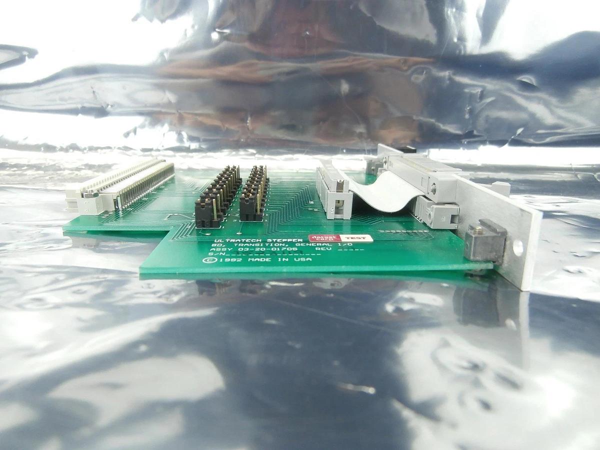 Used Ultratech Stepper 03-20-01705 General Transition PCB Card GEN I/O Rev. D1 Used
