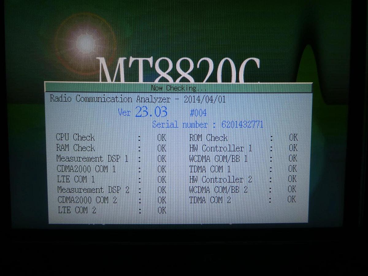 Used Anritsu MT8820C Radio Analyzer GSM W-CDMA CDMA2000 LTE Bent Connectors Spare
