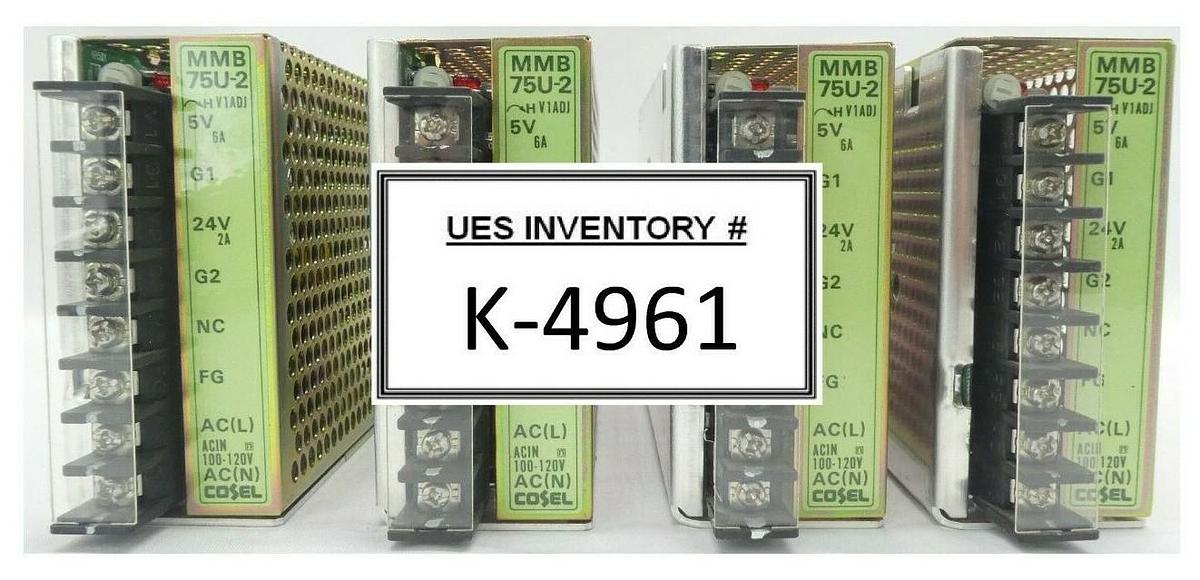 Used Cosel MMB75U-2 Power Supply Reseller Lot of 4 Working Surplus