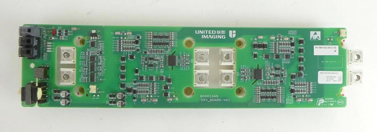 Used United Imaging 78001124 UIH-C V02 Driver PCB Assembly 2 60001345 Lot of 3