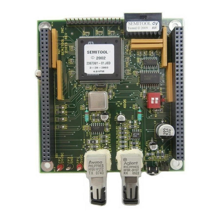 Refurbished Semitool 23873-01 Single Fiber Transceiver Board PCB TX/RX LT502 Refurbished