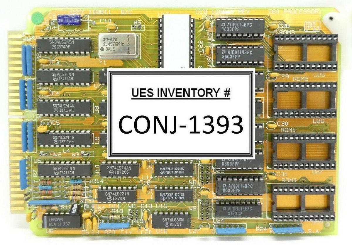 Refurbished PL Pro-Log 108811 Z80 Processor PCB Card Lam 810-001316-002 OEM Refurbished