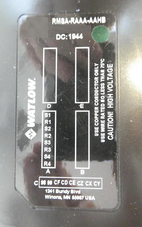 Used Watlow EZ-ZONE RMT Multi-Function Thermal Controller PID AMAT Working Surplus