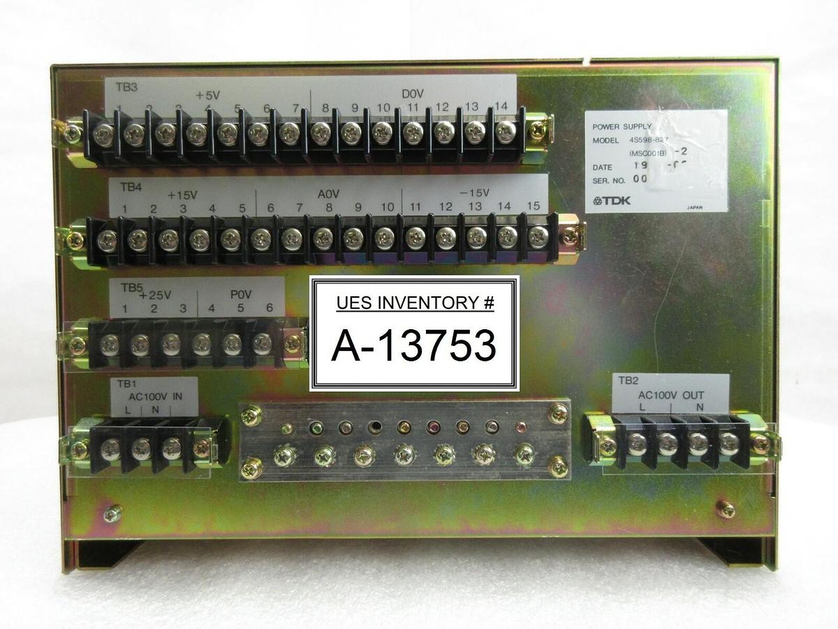 Used TDK (MSC001B)-2 Power Supply Nikon 4S598-827 NSR System Used Working
