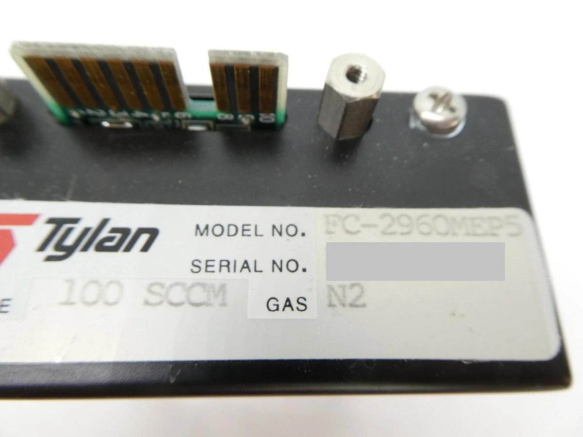 Used Tylan General FC-2960MEP5 Mass Flow Controller MFC 100 SCCM N2 Working Spare