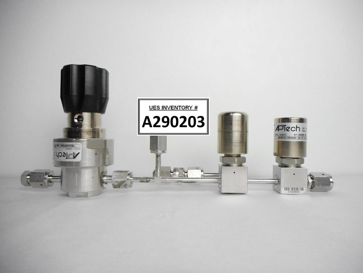 Used AP Tech AP1402TSHMA 2PW FV4 MV4 3.70 Valve Assembly AP3510 AP64S Used Working