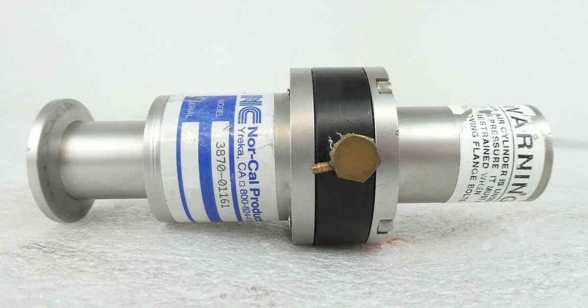 Used Nor-Cal Products 3870-01161 Angle Valve AMAT Applied Materials Working Surplus