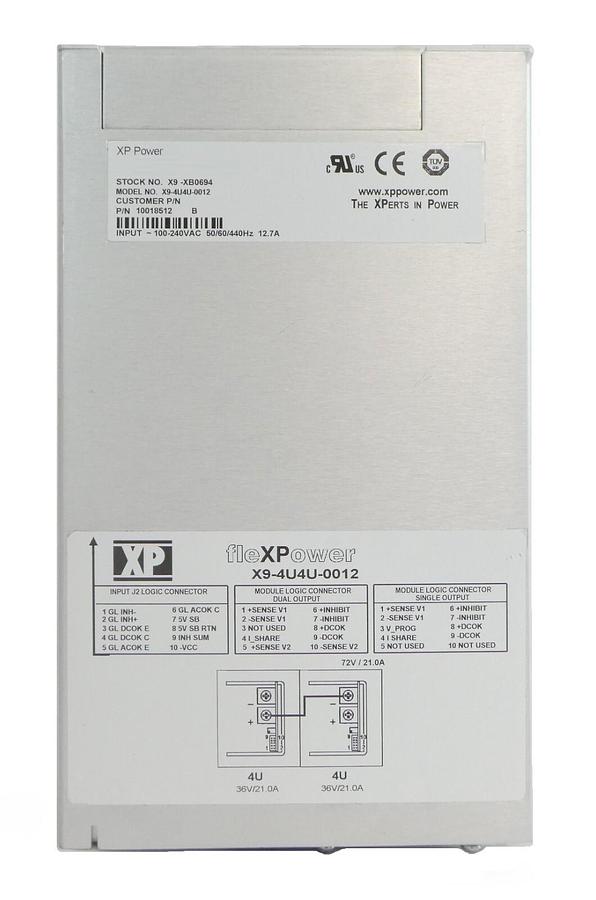 Used XP Power X9-4U4U-0012 Power Supply fleXPower AB Sciex Spectrometer Working