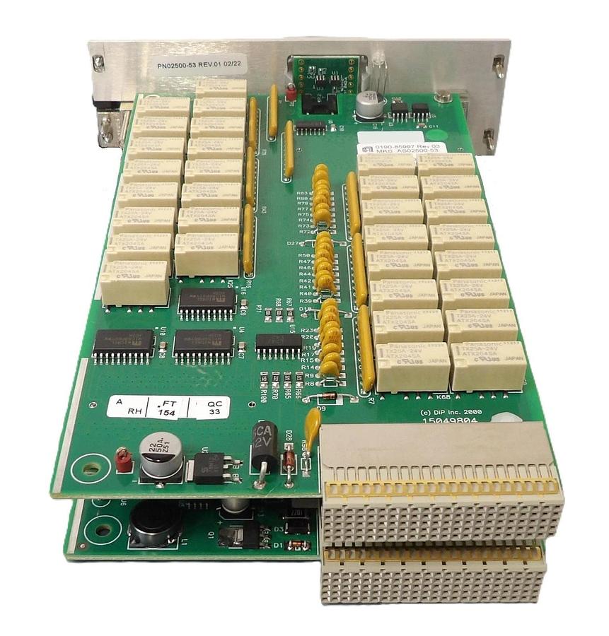 Used MKS Instruments AS02500-53 Interlock Module PCB CDN500R-53 Card AMAT 0190-85997