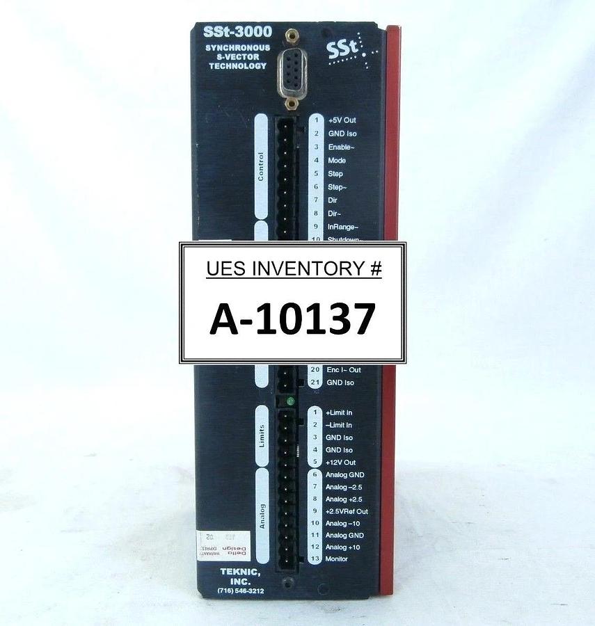 Used Teknic SST-3000-829 Servo Drive SSt-3000 Delta Design 2100840 V2.0.3 4C98 Spare
