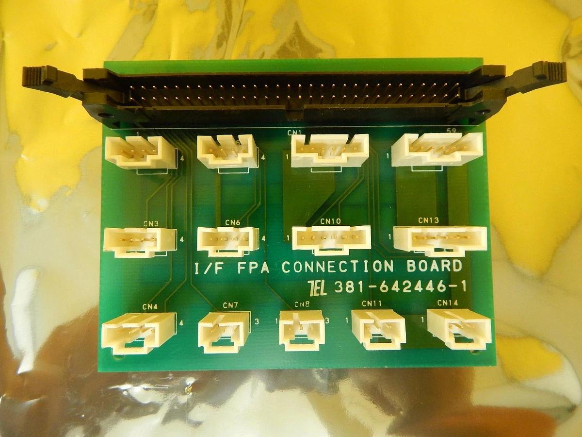 Used TEL Tokyo Electron 381-642446-1 I/F FPA Connection Board PCB MARK 8 Used