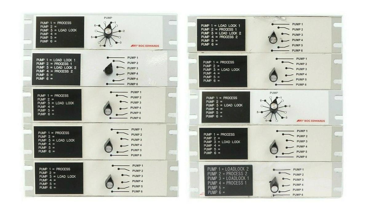 Used Edwards NRY0190412 6-Pump Vacuum Pump Switch Box 6XPDM Reseller Lot of 10 Spare