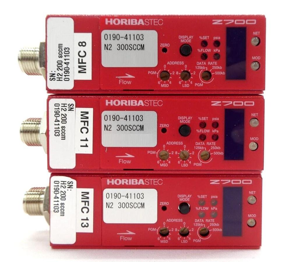 Used Horiba STEC SEC-Z714AGX Mass Flow Controller MFC Z700 Lot of 12 Working Surplus