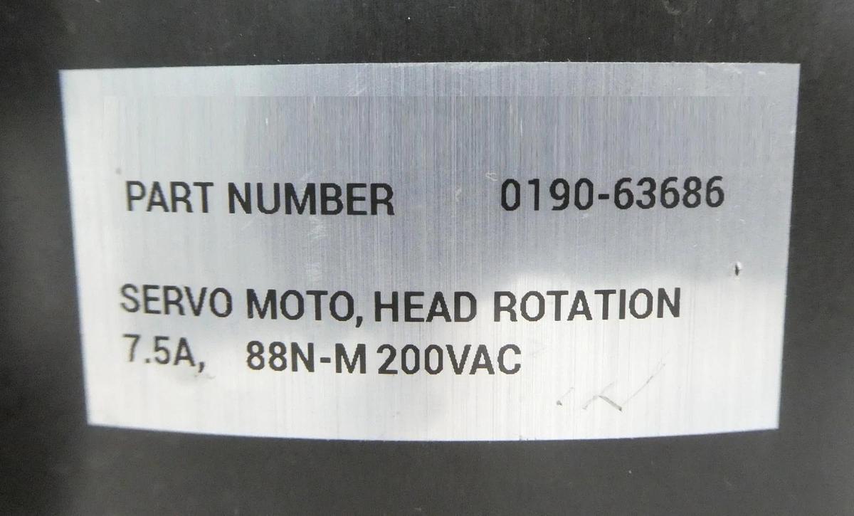 Used NSK Head Rotation Servo Set Driver 0190-63687 Motor 0190-63686 AMAT Working