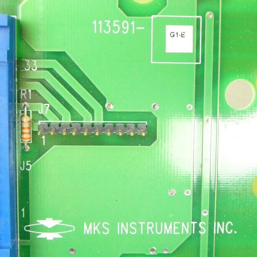 Used MKS Instruments 113591-G1-E Backplane Board PCB Card 113590-C AMAT Working Spare