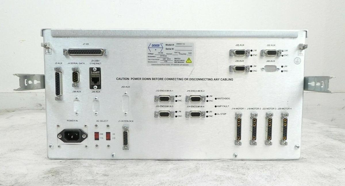 Used Dover Instrument DMM3110 Automation Motion Controller 31118-02 Working Surplus