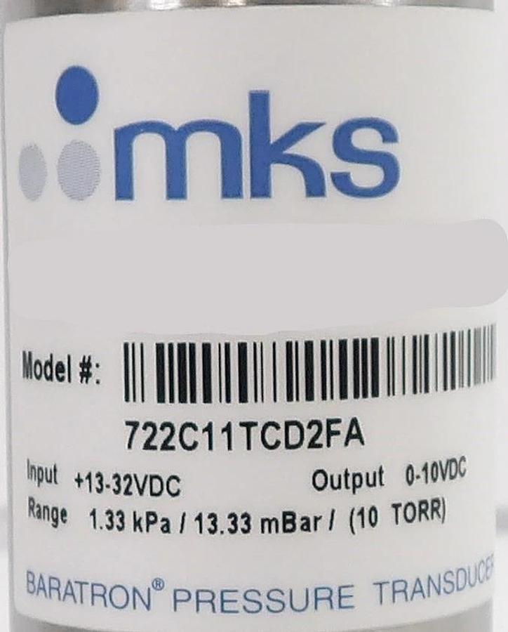 MKS Instruments 722C11TCD2FA Baratron Pressure Transducer AMAT 1350-01232 New