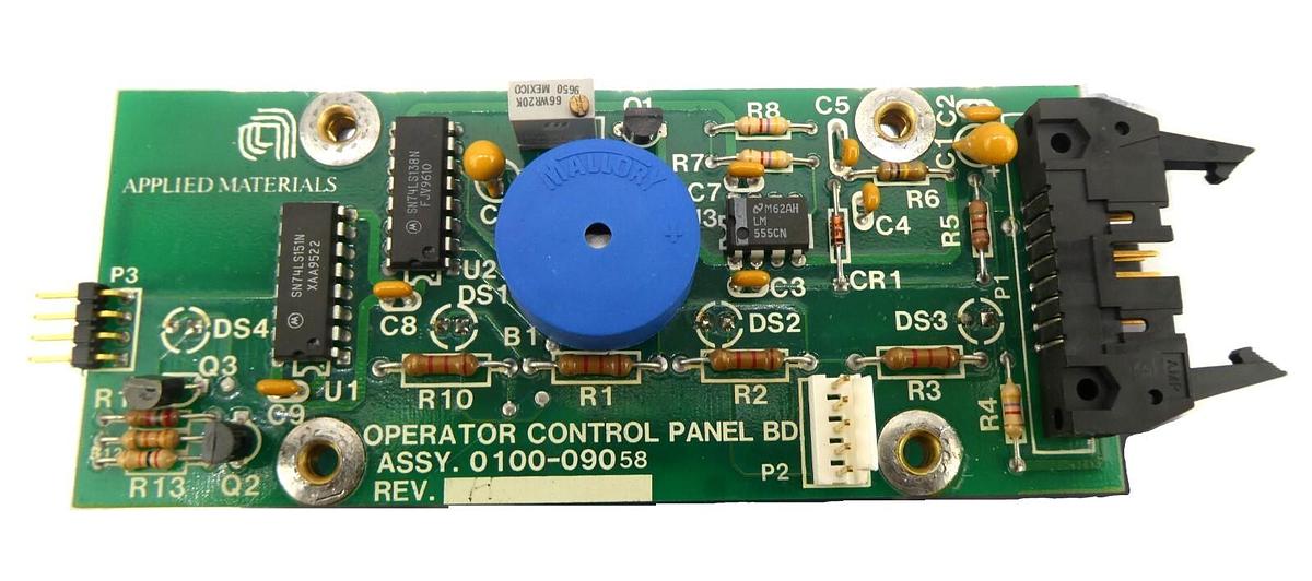Used AMAT Applied Materials 0100-09058 Operator Control Panel PCB Working Surplus