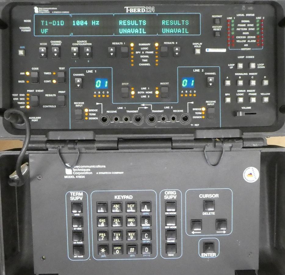 Used TTC T-BERD 224 PCM Analyzer Reseller Lot of 3 41934 L.01 9 Option Spare Surplus
