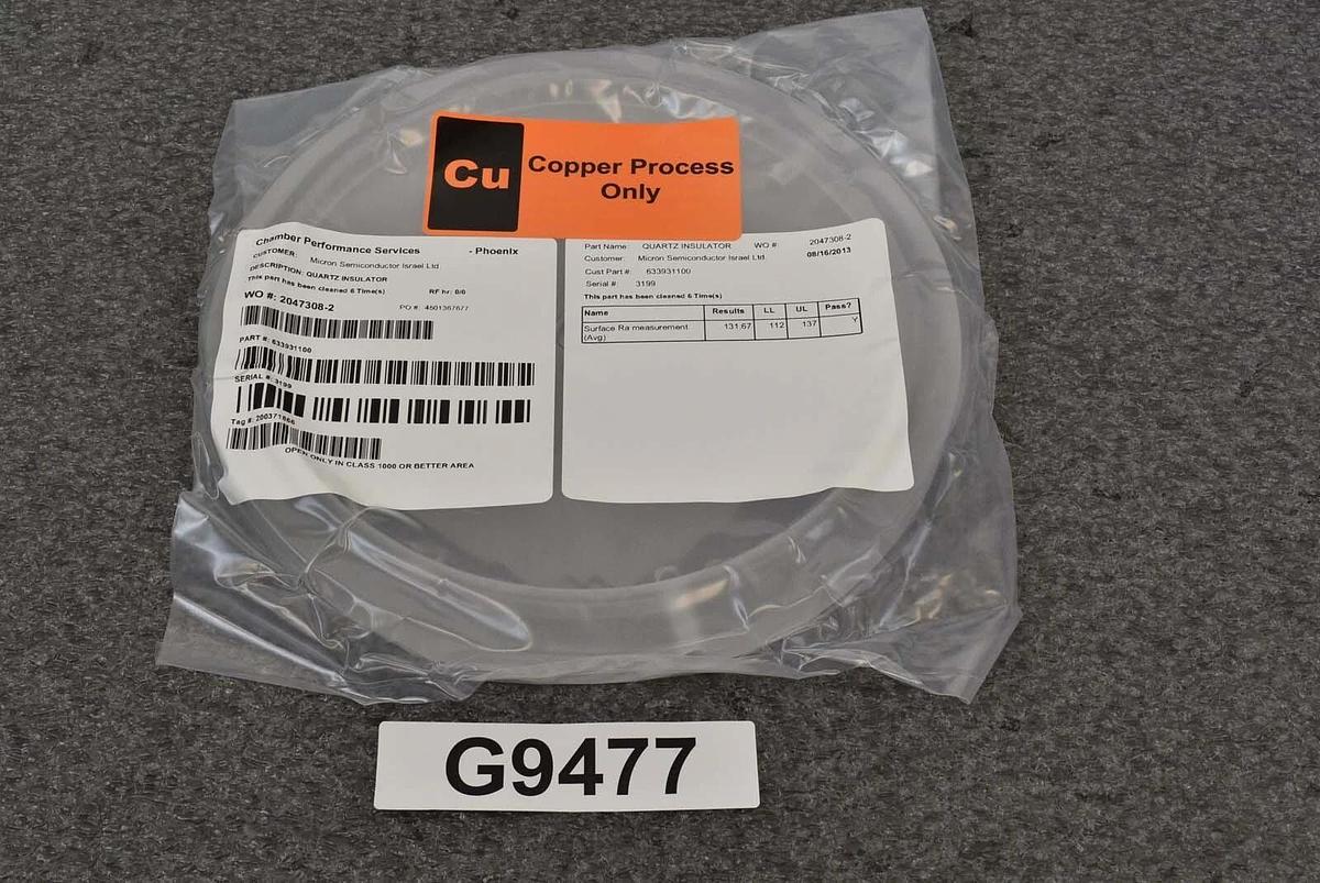 Used Applied Materials 0020-24100 PCII Insulator Quartz (Copper Only)