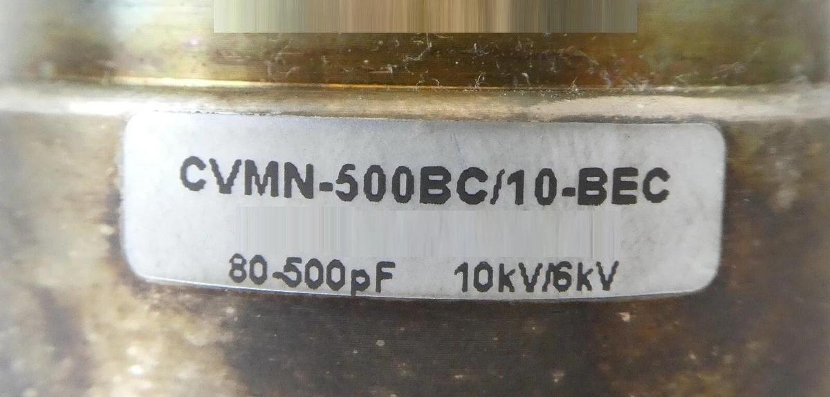 Used Comet CVMN-500BC/10-BEC Variable Vacuum Capacitor Reseller Lot of 2 Working