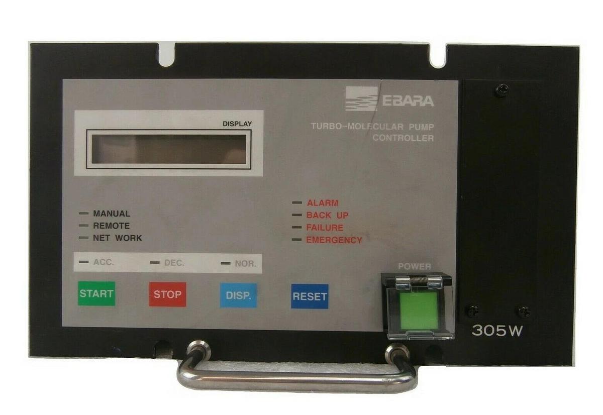 Used 305 Ebara 305W Turbomolecular Pump Controller Loose Button Turbo Tested Working